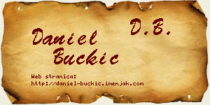 Daniel Buckić vizit kartica
